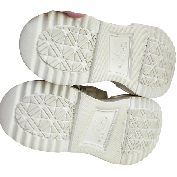 Converse Run Star Utility Platform‎ Sandal Egret L 10 Mens 9 Adjustable Straps - Picture 4 of 12
